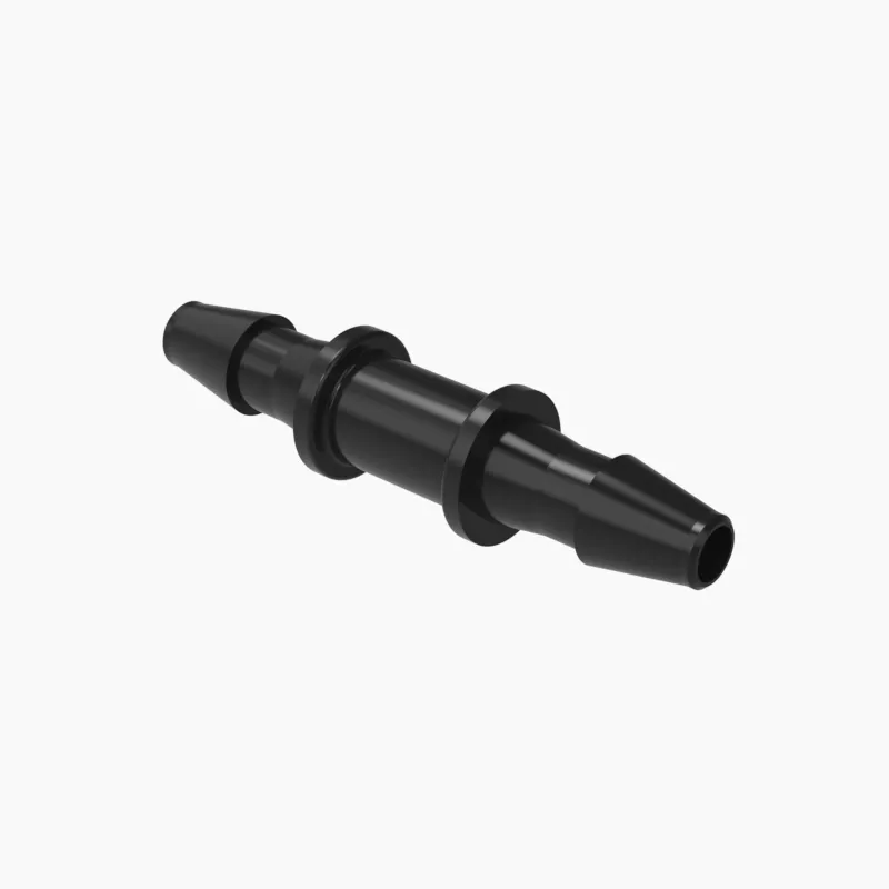 ELDON JAMES C0-1-200BN Straight Coupler, 1/16 Inch Inside Dia., Black Nylon | CJ8DZU