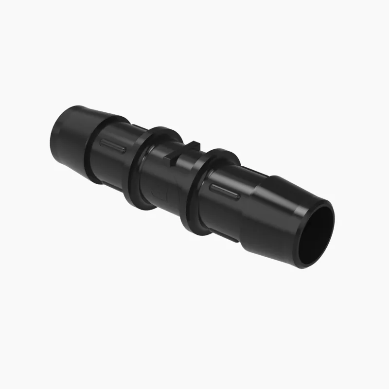 ELDON JAMES C0-10GFBN Straight Coupler, 5/8 Inch Inside Dia., Glass Filled Black Nylon | CJ8DZB