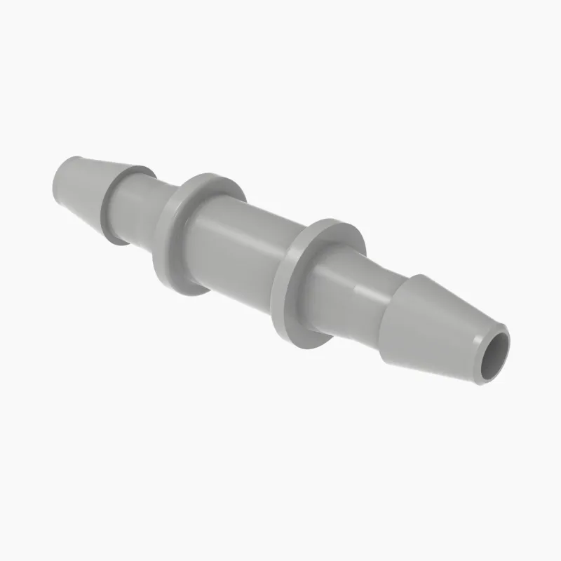 ELDON JAMES C0-5PVDF Straight Coupler, 5/16 Inch Inside Dia., Gray Kynar 740 | CJ8EFB
