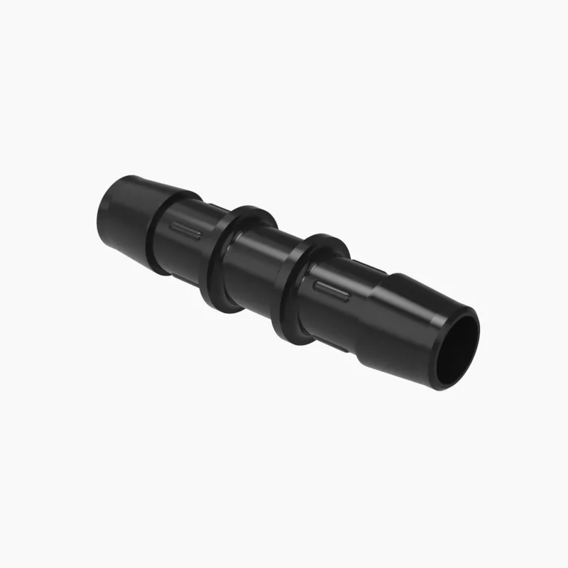 ELDON JAMES C0-8BN Straight Coupler, 1/2 Inch Inside Dia., Black Nylon | CJ8EGG