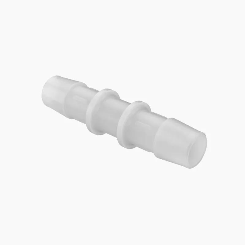 ELDON JAMES C0-8NK7 Straight Coupler, 1/2 Inch Inside Dia., Natural Kynar 740 | CJ8EGK