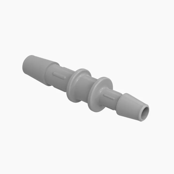 ELDON JAMES C4-3PVDF Reduction Coupler, 1/4 x 3/16 Inch Inside Dia., Gray Kynar 740 | CJ8EVW