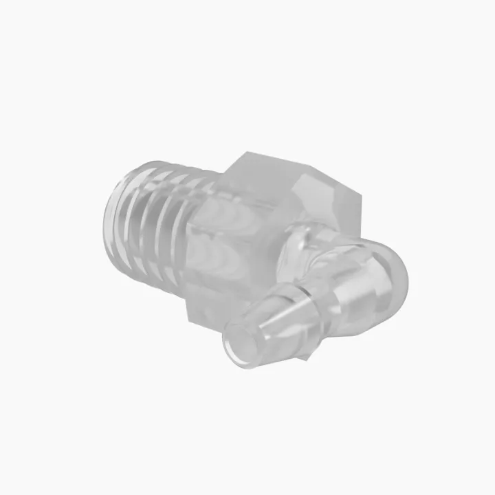 ELDON JAMES L1032T-1-200PP-QC Elbow, 10-32 Thread Size, 1/16 Inch Barb, Polypropylene Qc | CJ8FPL