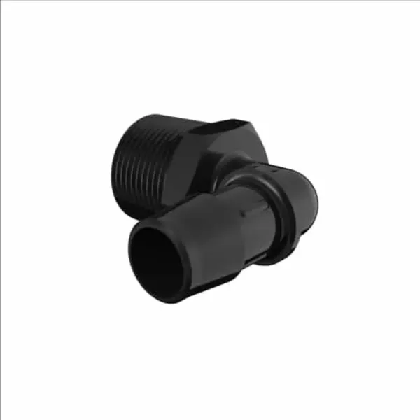 ELDON JAMES L12-10GFBN Elbow, 3/4 NPT Thread Size, 5/8 Inch Barb, Glass Filled Black Nylon | CJ8FQB