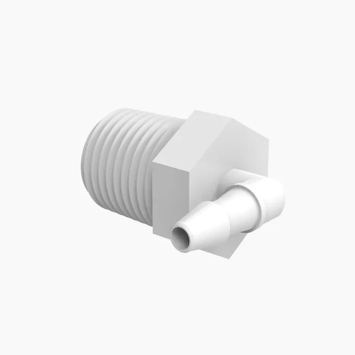 ELDON JAMES L2-1.5-200WN White Nylon Elbow, 1/18-27 NPT Thread Size, 3/32 Inch Barb | CJ8FVE