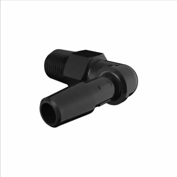 ELDON JAMES L2-4GFBN Glass Filled Black Nylon Elbow, 1/8 NPT Thread Size, 1/4 Inch Inside Dia. | CJ8FWW