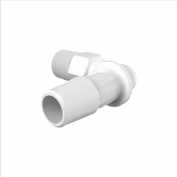 ELDON JAMES L2-6NK7-QC Natural Kynar 740 Elbow, 1/8 NPT Size, 3/8 Inch Inside Dia. | CJ8FXT