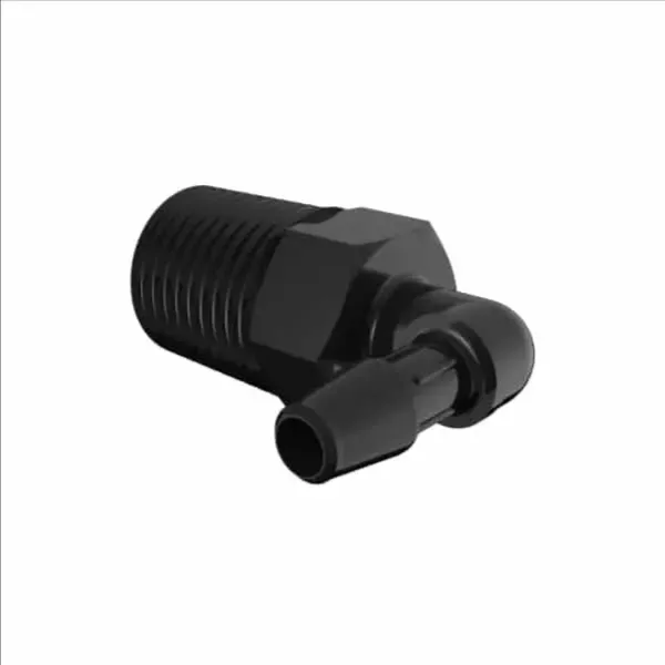 ELDON JAMES L4-3GFBN White Polypropylene Elbow, 1/4 NPT Size, 1/8 Inch Inside Dia. | CJ8GAQ