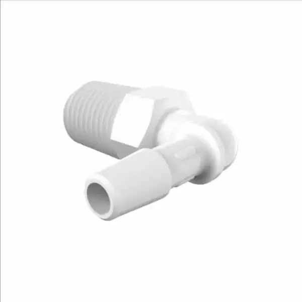 ELDON JAMES L4-4PP Non Animal Polypropylene Elbow, 1/4 NPT Size, 1/4 Inch Inside Dia. | CJ8GBJ