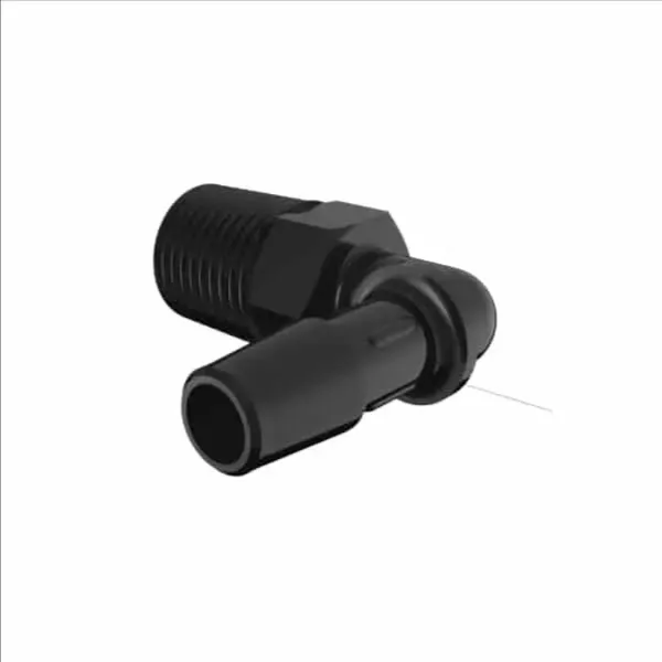 ELDON JAMES L4-5GFBN Glass Filled Black Nylon Elbow, 1/4 NPT Thread Size, 5/16 Inch Inside Dia. | CJ8GBM