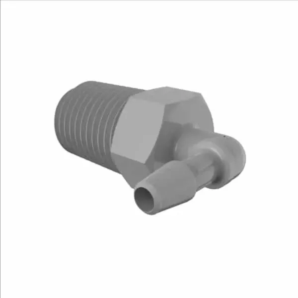 ELDON JAMES L4B-2.5PVDF Barbed Elbow, 1/4-19 BSP To 5/32 Size | CJ8GCZ