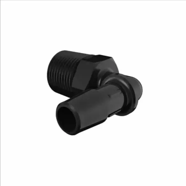 ELDON JAMES L6-6GFBN Glass Filled Black Nylon Elbow, 3/8 NPT Thread Size, 3/8 Inch Inside Dia. | CJ8GGL