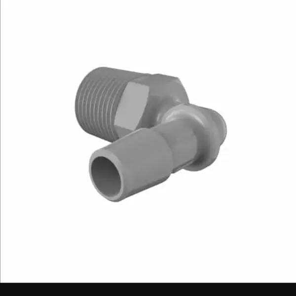 ELDON JAMES L6-6PVDF Elbow, 3/8 NPT Thread Size, 3/8 Inch Inside Dia., Gray Kynar 740 | CJ8GGR