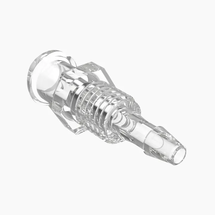 ELDON JAMES LFPM-1.5CVU-QC Female Luer, Panel Mount, 3/32 Inch Size, Crystal | CJ8GUL