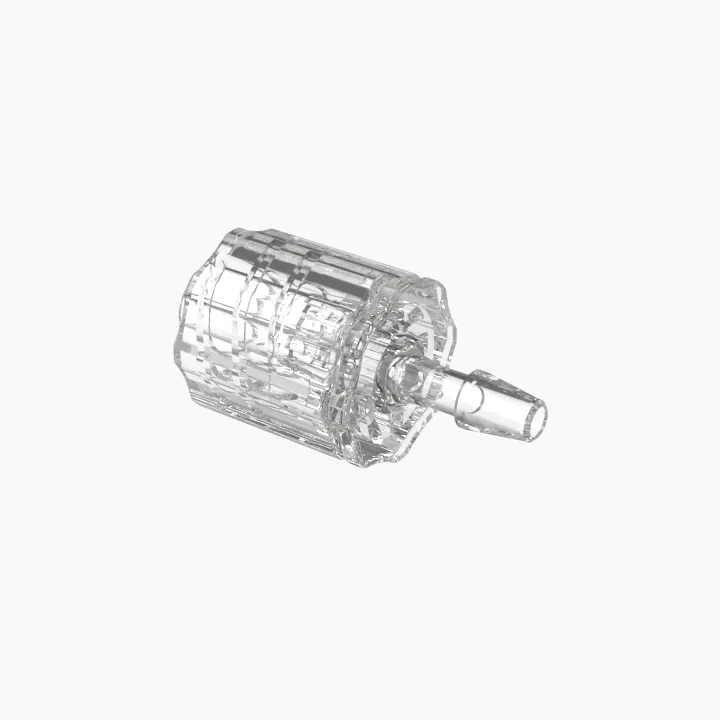 ELDON JAMES LMSLN-1.5CVU Stationary Male Luer, Lock 3/32 Barb Size, Crystal, Natural | CJ8HJA