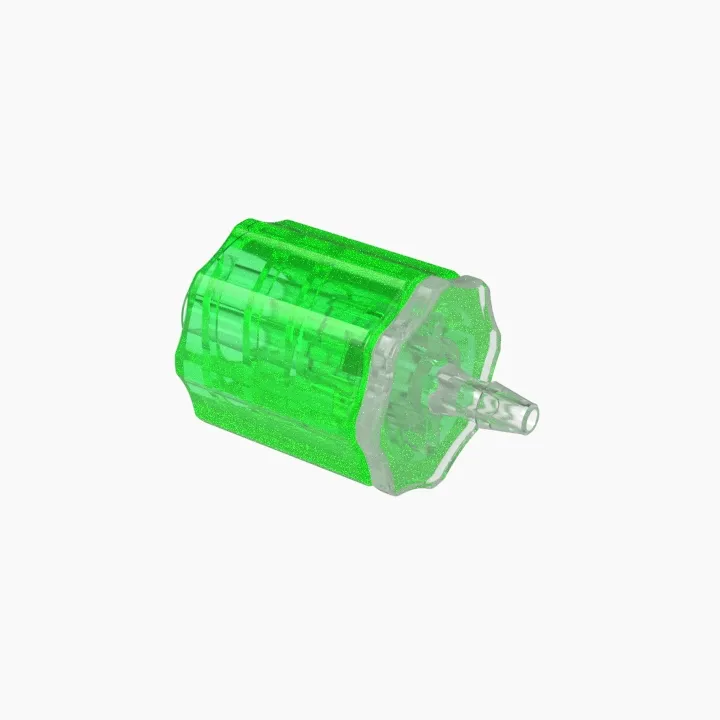ELDON JAMES LMSLN-1PP-L Stationary Male Luer, Lock 1/16 Barb Size, Non Animal Derived Polypropylene, Lime | CJ8HKQ