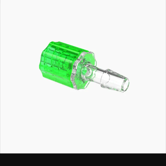 ELDON JAMES LMSLN-2.5CVU-L Stationary Male Luer, Lock 5/32 Barb Size, Crystal, Lime | CJ8HKY