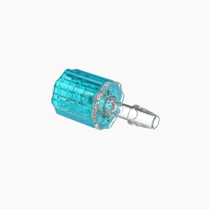 ELDON JAMES LMSLN-2CVU-B Stationary Male Luer, Lock 1/8 Barb Size, Crystal, Berry | CJ8HLV