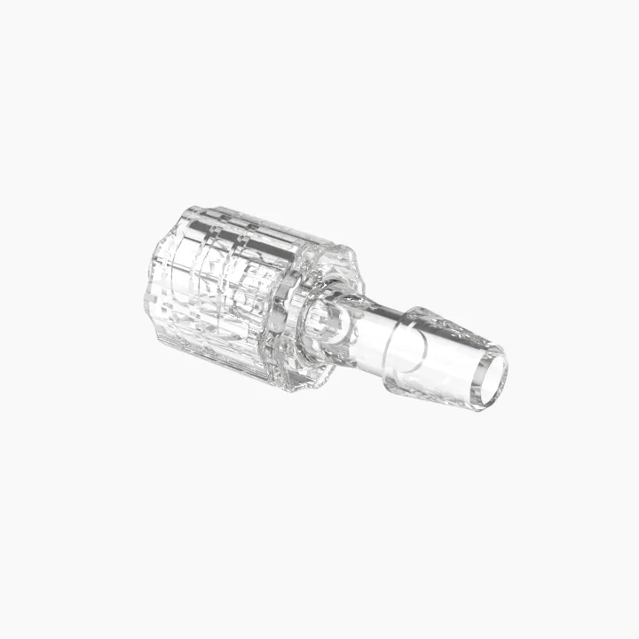 ELDON JAMES LMRLN-3CVU Male Lock and Nut Assembly, 3/16 Inch Inside Dia., Crystal, Natural | CJ8HCM