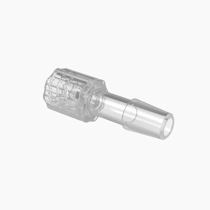 ELDON JAMES LMRLN-4PP Male Lock and Nut Assembly, 1/4 Inch Inside Dia., Polypropylene, Natural | CJ8HDZ