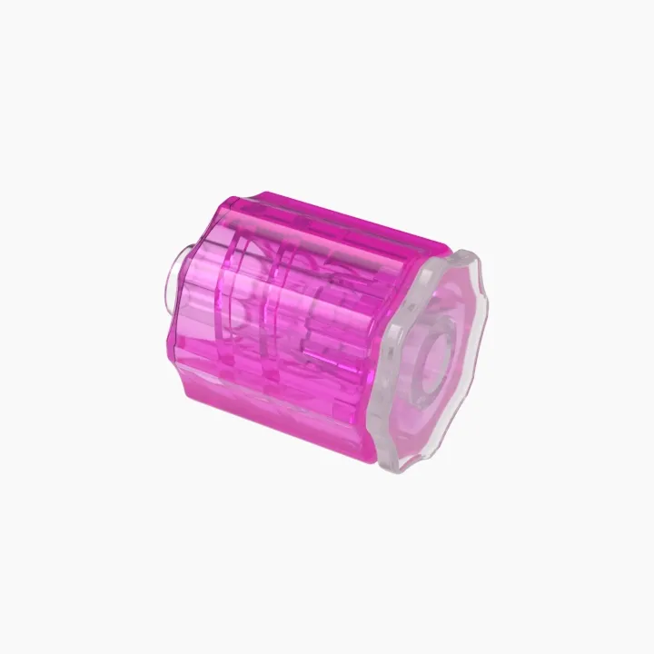 ELDON JAMES LMRLN-P-PP-R Rotating Luer Lock Plug and Nut Assembly, Polypropylene, Rose | CJ8HEZ