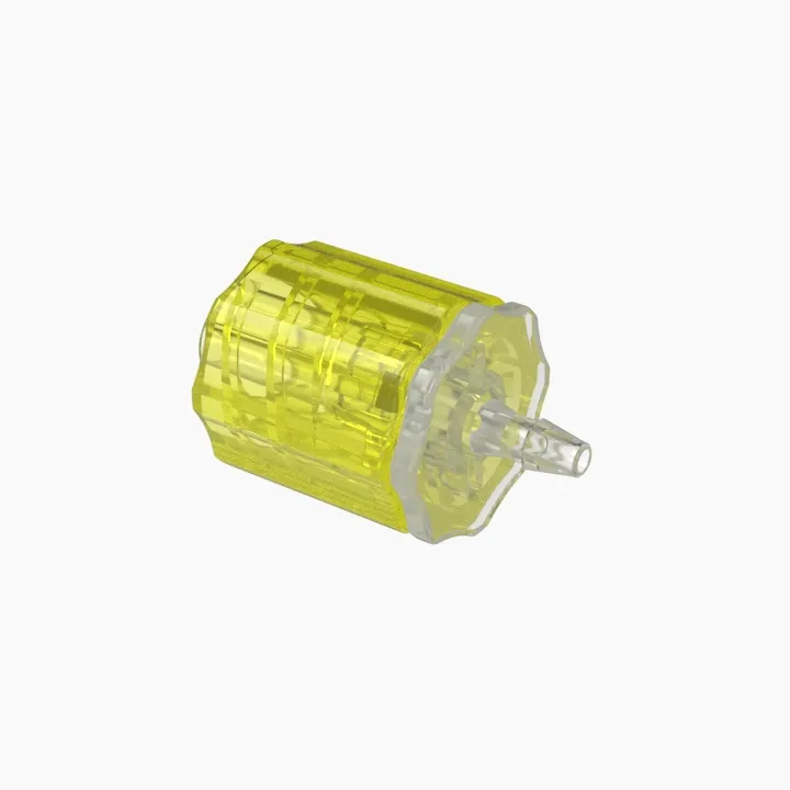 ELDON JAMES LMSLN-1PP-Y Stationary Male Luer, Lock 1/16 Barb Size, Non Animal Derived Polypropylene, Yellow | CJ8HKV