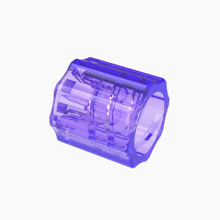 ELDON JAMES LSLR-CVU-V-QC Snap Lock Nut, Crystal, Violet | CJ8HTA