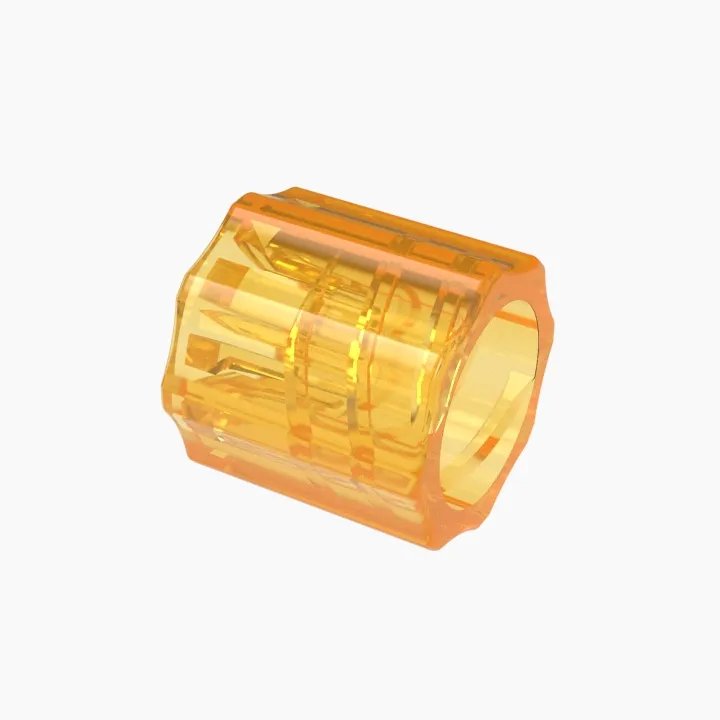 ELDON JAMES LSLR-PP-O-QC Luer, Snap Lock Nuts, Orange | CJ8HTQ