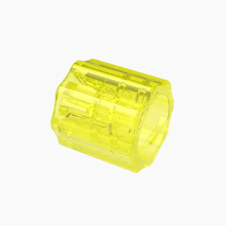 ELDON JAMES LSLR-PP-Y-QC Luer, Snap Lock Nuts, Yellow | CJ8HTV