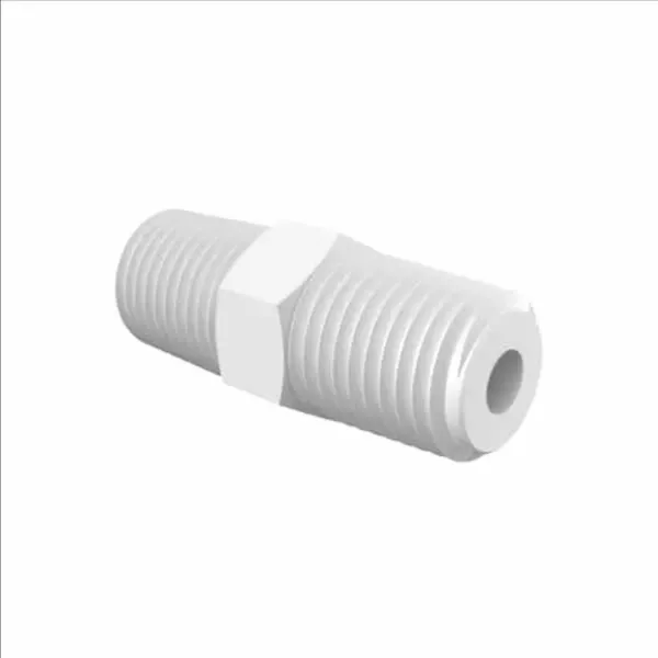 ELDON JAMES N4S80PP Nipple, 1/4-18 Npt Size, Schedule 80, Hex Polypropylene | CJ8HXN