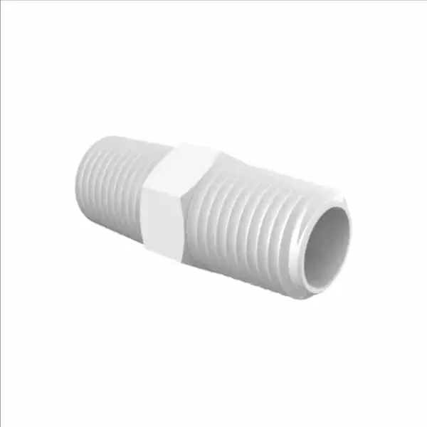 ELDON JAMES N4NK7 Natural Kynar 740 Nipple, 1/4 NPT Size | CJ8HXH