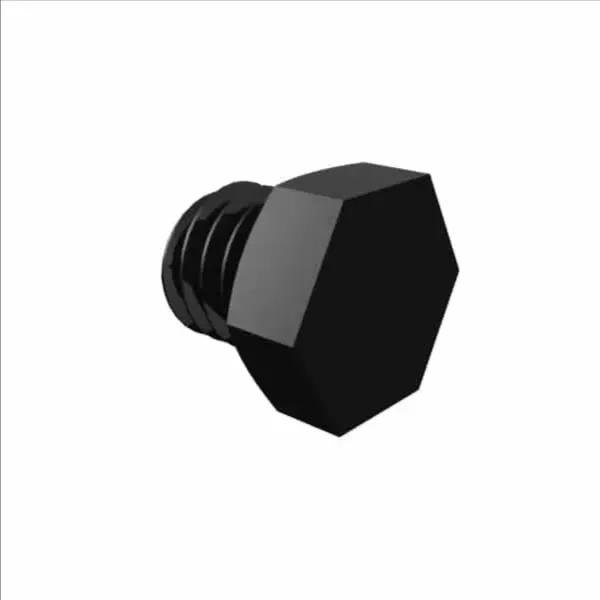 ELDON JAMES P1032-200BN Plug, 10-32 UNF Thread Size, Black Nylon | CJ8JCT