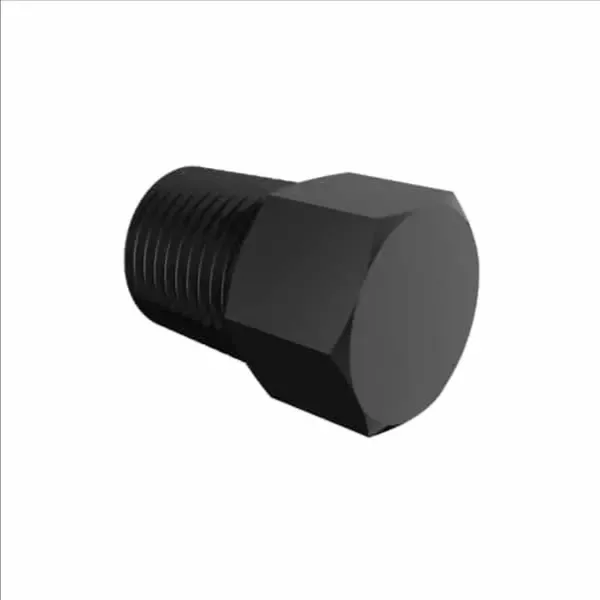 ELDON JAMES P2BBN Black Nylon Threaded Hex Plug, 1/8BPT Size | CJ8JEB