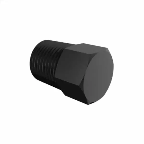 ELDON JAMES P2GFBN Glass Filled Black Nylon Threaded Hex Plug, 1/8 NPT Size | CJ8JEM
