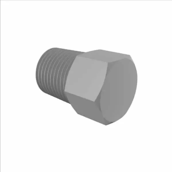 ELDON JAMES P2BPVDF Threaded Hex Plug, 1/8-28 BSP Size | CJ8JEJ