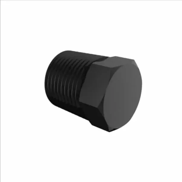ELDON JAMES P6BN Black Nylon Plug, 3/8 NPT Size | CJ8JFX