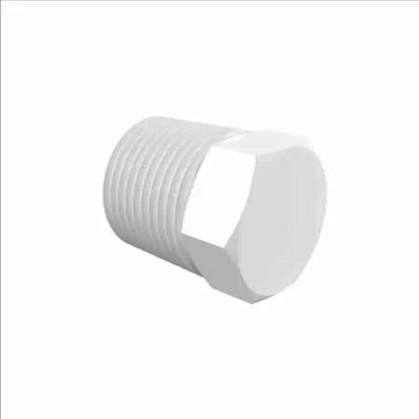 ELDON JAMES P6WN White Nylon Plug, 3/8 NPT Size | CJ8JGN