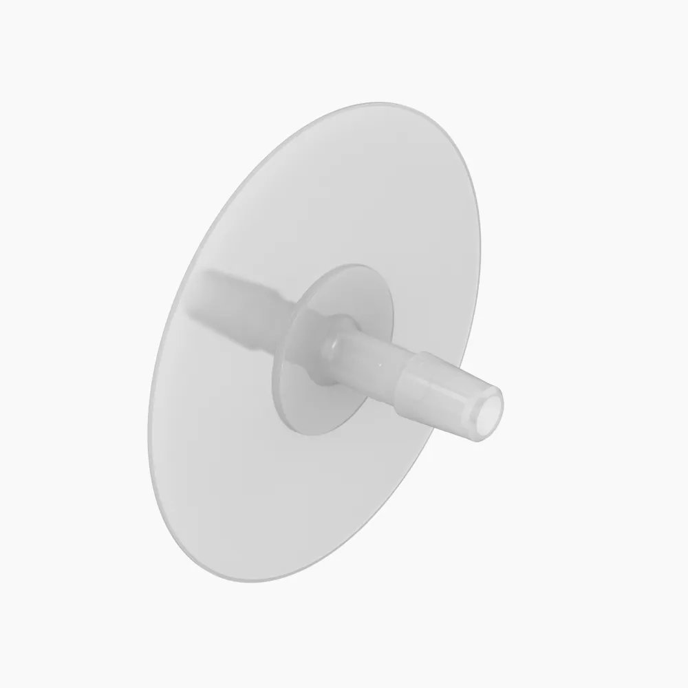 ELDON JAMES PDO4NKF-QC Opposing Barb Port Disc, 1/4 Inch Inside Dia., Natural Kynar Flex QC | CJ8JJG