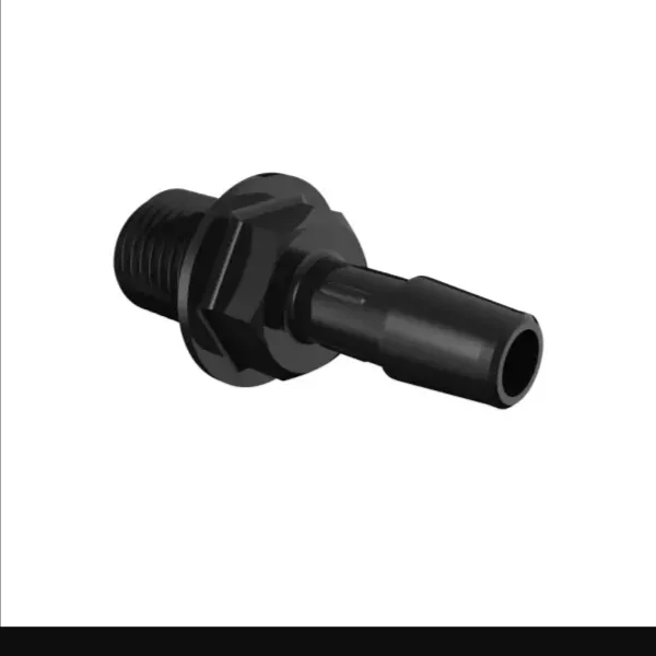 ELDON JAMES PM4S-5BN Panel Mount, 1/4 NPSM Thread Size, 5/16 Inch Barb, Black Nylon | CJ8JMB