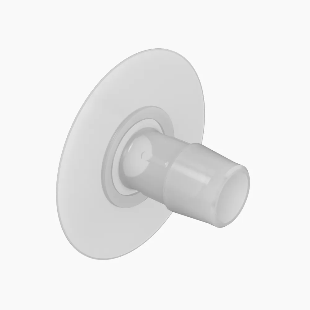 ELDON JAMES PND10NKF-QC Port Disk, 5/8 Inch Barb, No Dimples, Natural Kynar Flex QC | CJ8JPA