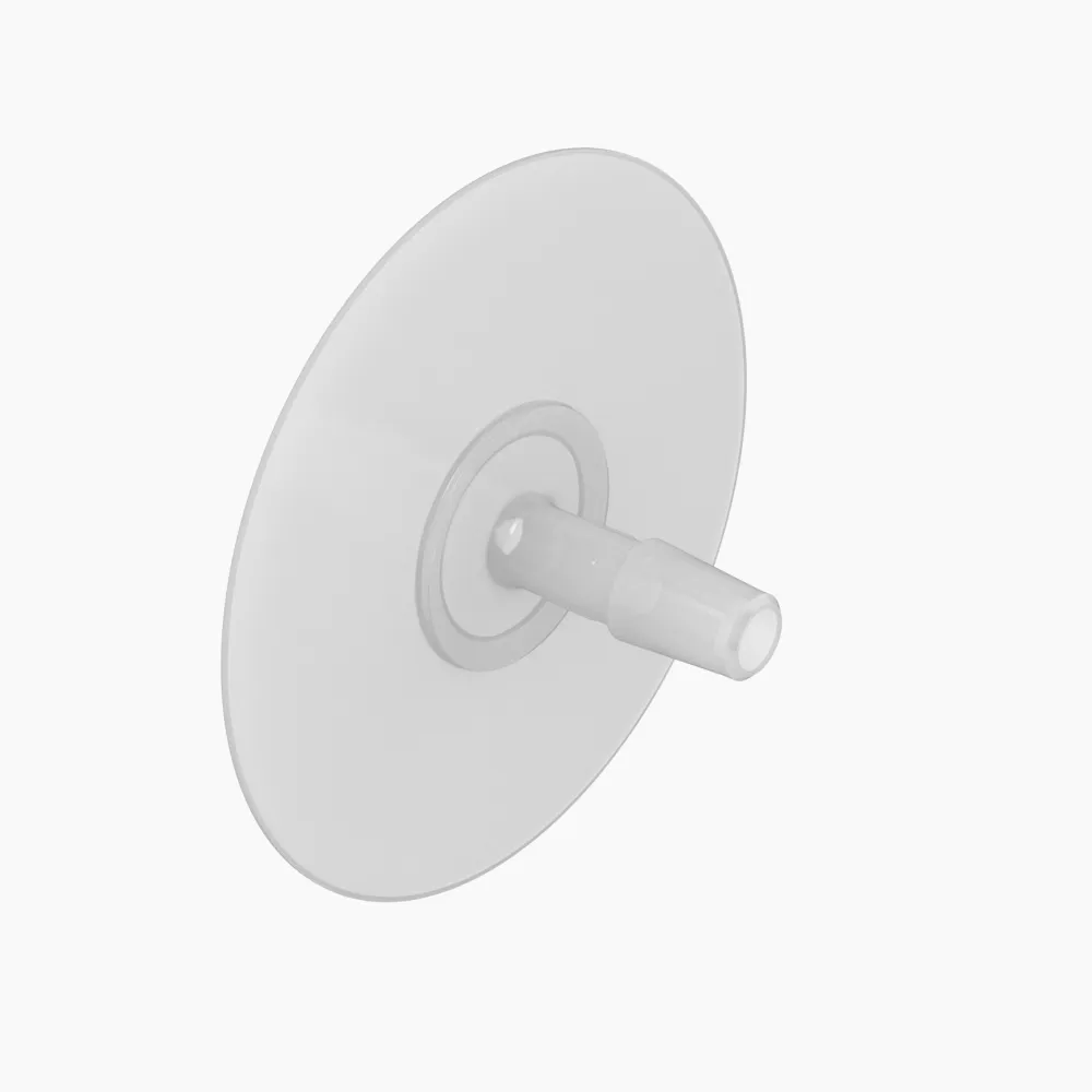 ELDON JAMES PND4-NKF-QC Port Disk, 1/4 Inch Barb, No Dimples, Natural Kynar Flex QC | CJ8JPR