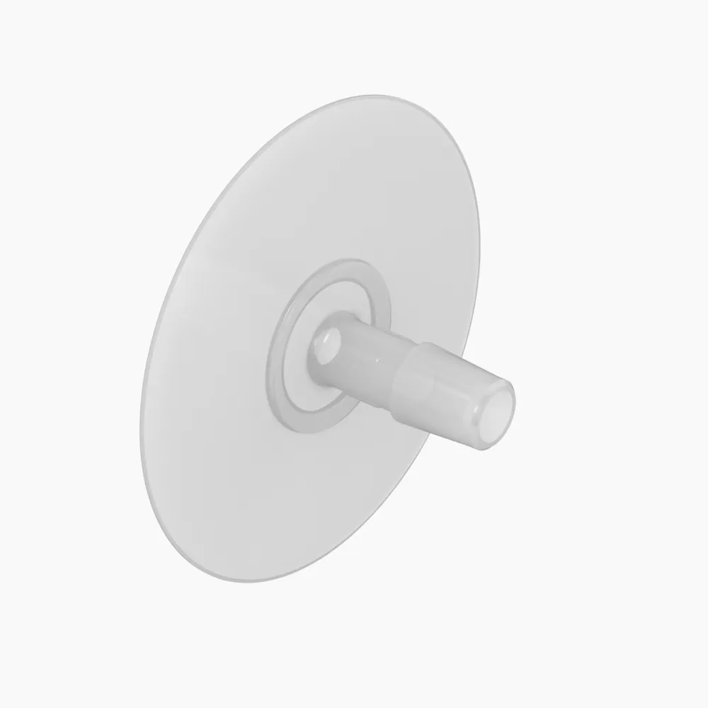 ELDON JAMES PND5NKF-QC Port Disk, 5/16 Inch Barb, No Dimples, Natural Kynar Flex QC | CJ8JPV