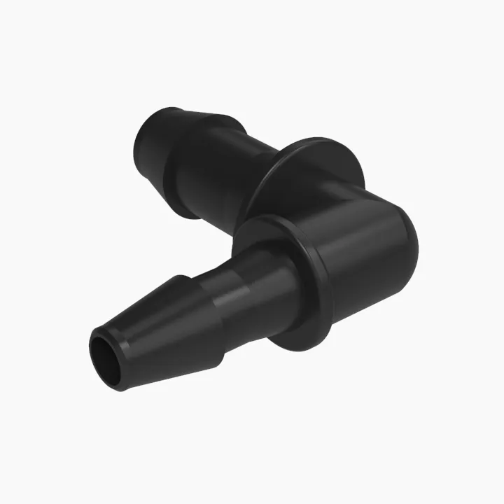 ELDON JAMES RL3-2-200BN Reduction Elbow, 3/16 x 1/8 Inch Barb, Black Nylon | CJ8JTC