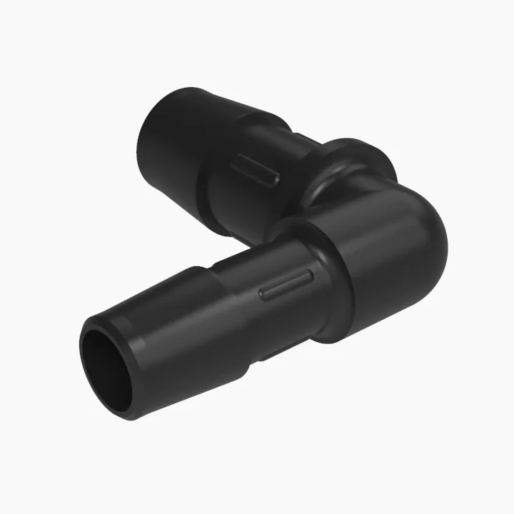 ELDON JAMES RL8-6GFBN Reduction Elbow, 1/2 x 3/8 Inch Size, Glass Black Nylon | CJ8JVB