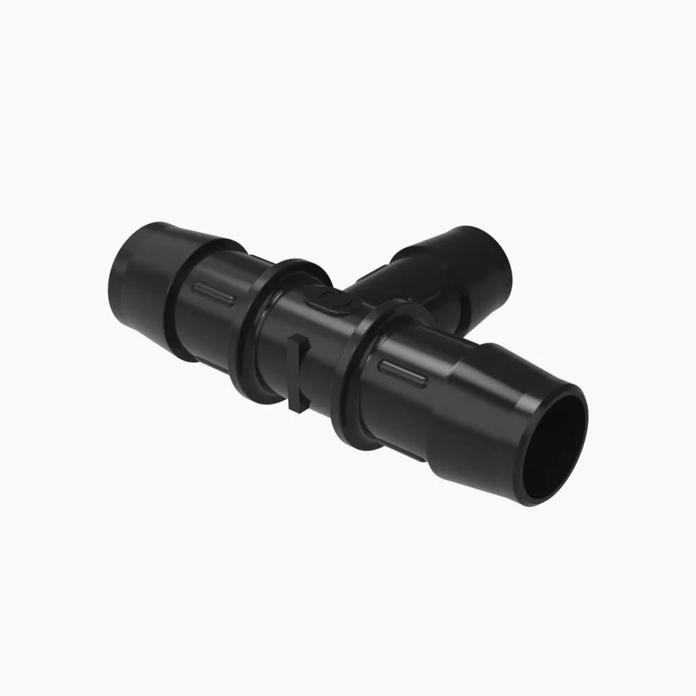 ELDON JAMES RT12-10GFBN Barbed Recuction Tee, 3/4 x 5/8 Inch Size | CJ8JZL