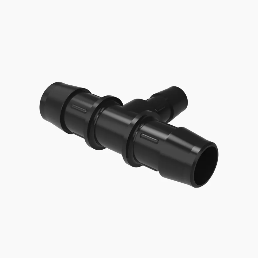 ELDON JAMES RT12-8BN Black Nylon Reducing Tee, 3/4 x 1/2 Inch Inside Dia. | CJ8KAU