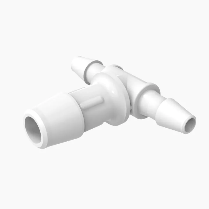 ELDON JAMES RT2-4-200NN Reduction Tee, 1/8 x 1/4 Inch Barb, Natural Nylon | CJ8KDT