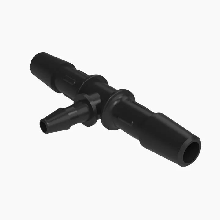 ELDON JAMES RT4-2-200BN Reduction Tee, 1/4 x 1/8 Inch Barb, Black Nylon | CJ8KEL