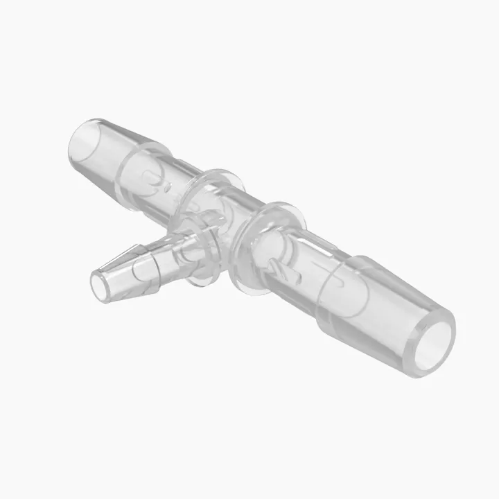 ELDON JAMES RT4-2-200PP-QC Reduction Tee, 1/4 x 1/8 Inch Barb, Polypropylene QC | CJ8KEU