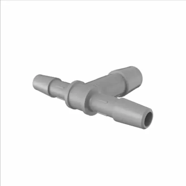 ELDON JAMES RT4-6PVDF Gray Kynar 740 Reduction Tee, 1/4 x 1/4 x 3/8 Inch Inside Dia. | CJ8KFN